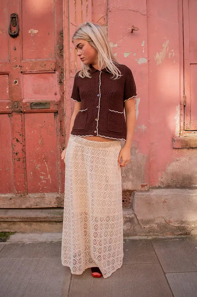 Atelier Rêve Julie Birch Lace Skirt - The Mercantile London