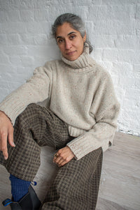 A.P Genievre Oat Turtle Neck Jumper - The Mercantile London