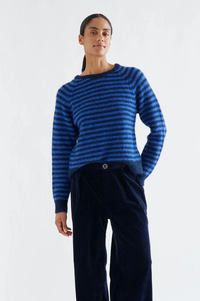 Compania Fantastica Navy And Blue Stripe Jumper