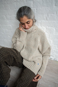 A.P Genievre Oat Turtle Neck Jumper - The Mercantile London