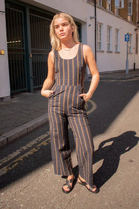 Thinking Mu Raflesia Seersucker Jumpsuit - The Mercantile London