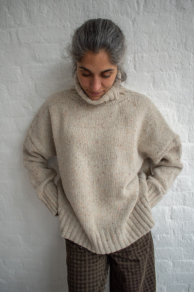 A.P Genievre Oat Turtle Neck Jumper - The Mercantile London