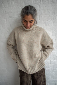 A.P Genievre Oat Turtle Neck Jumper - The Mercantile London