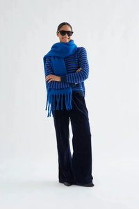 Compania Fantastica Navy And Blue Stripe Jumper