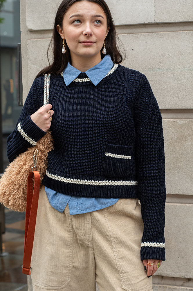 Ba&sh Bota Blue Pullover - The Mercantile London