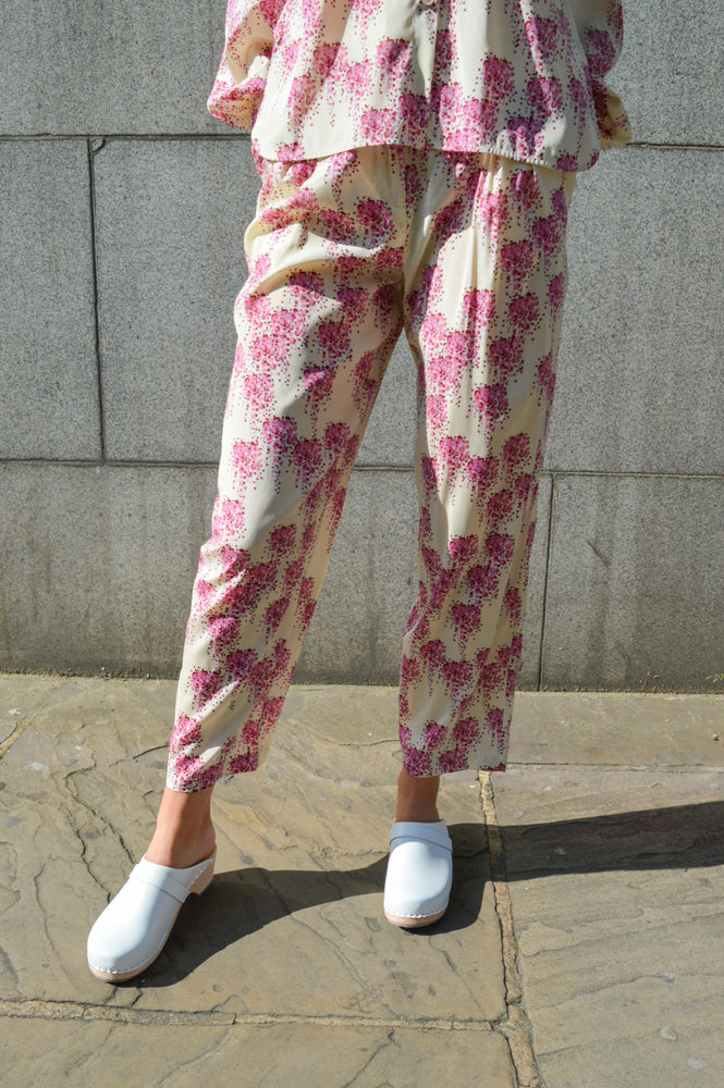 Stella Nova Sookie Pink Wisteria Pants - The Mercantile London