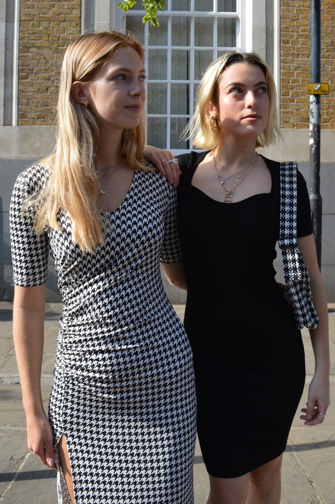 Baum Und Pferdgarten Jeannette Black White Check Dress - The Mercantile London