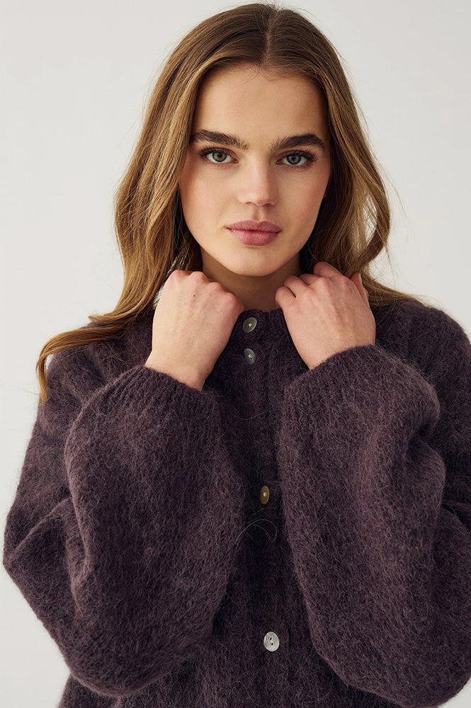 Noella Kae Chocolate Knit Cardigan