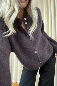 Noella Kae Chocolate Knit Cardigan