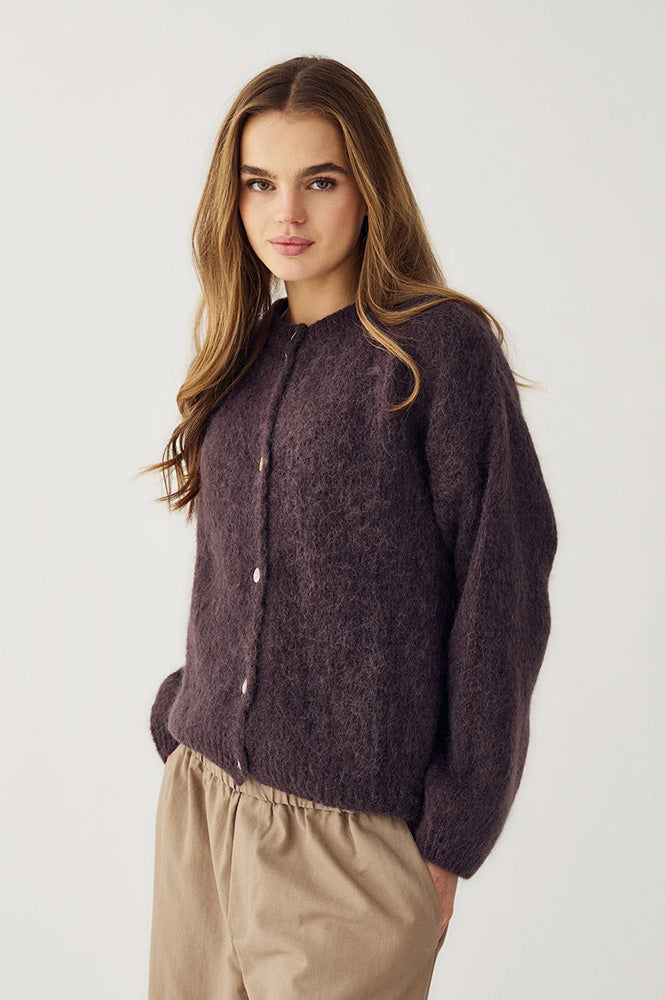 Noella Kae Chocolate Knit Cardigan