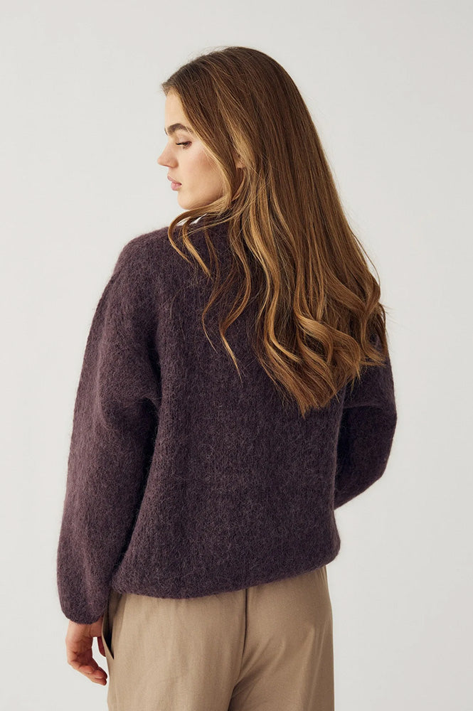 Noella Kae Chocolate Knit Cardigan