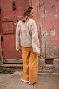 Noella Kae Oyster Mohair Cardigan - The Mercantile London