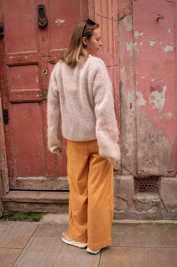 Noella Kae Oyster Mohair Cardigan - The Mercantile London