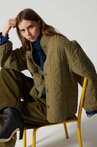 Charlie Joe Kamilla Khaki Jacket - The Mercantile London
