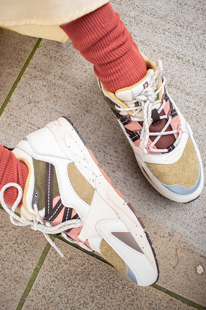 fusion 2.0 lily white/green moss Karhu Fusion 2.0 Lily White & Molé Trainers – The Mercantile London