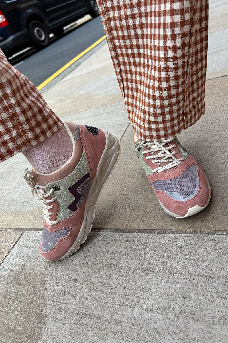 Karhu Aria 95 Warm Taupe And Fig Trainers - The Mercantile London