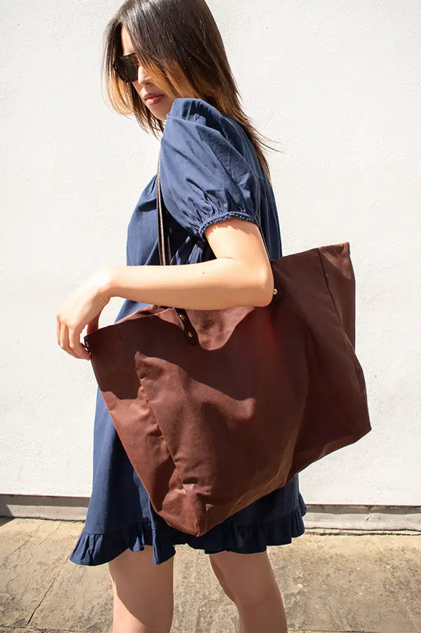Kate Sheridan Midi Chestnut Tote Bag