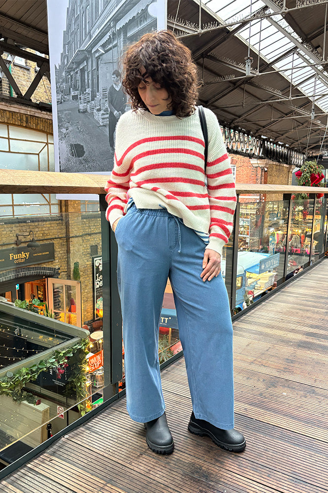 ICHI Kate Medium Blue Trousers