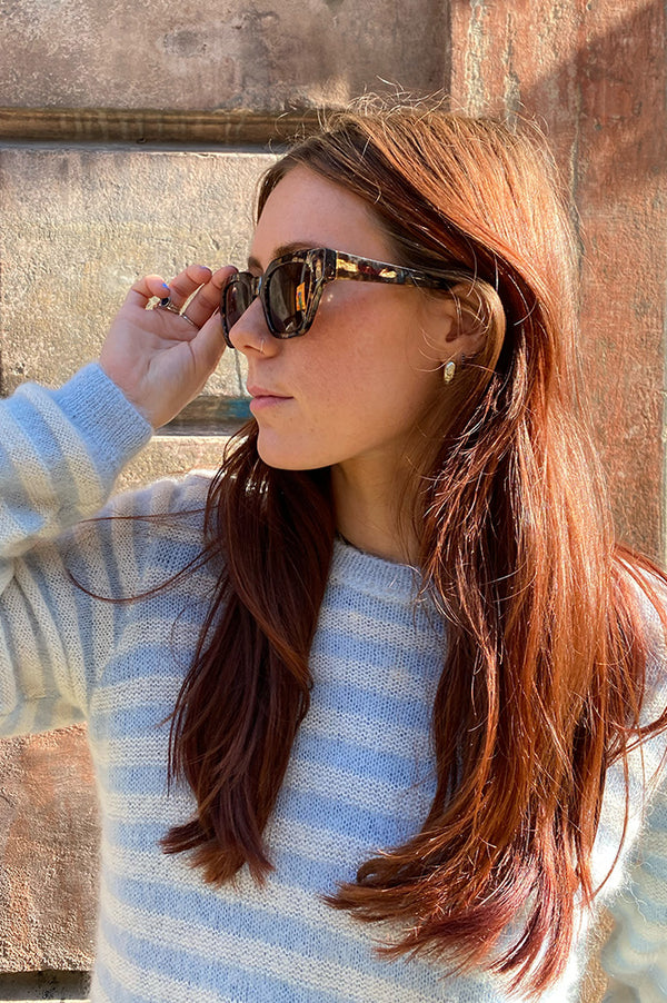 A Kjaerbede Kaws Black/Yellow Tortoise Sunglasses - The Mercantile London