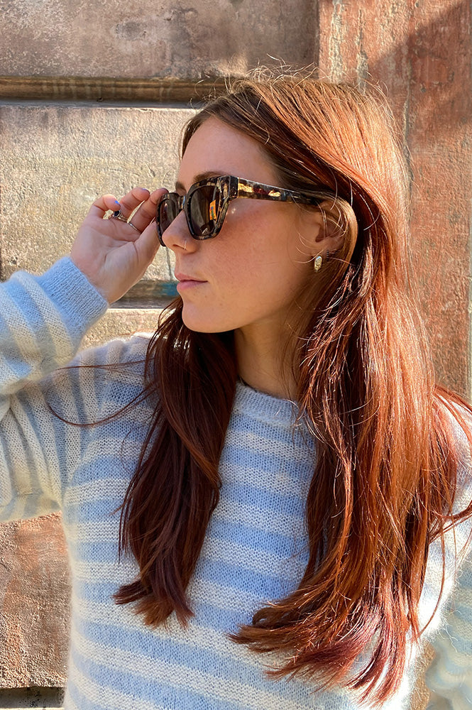 A Kjaerbede Kaws Black/Yellow Tortoise Sunglasses - The Mercantile London