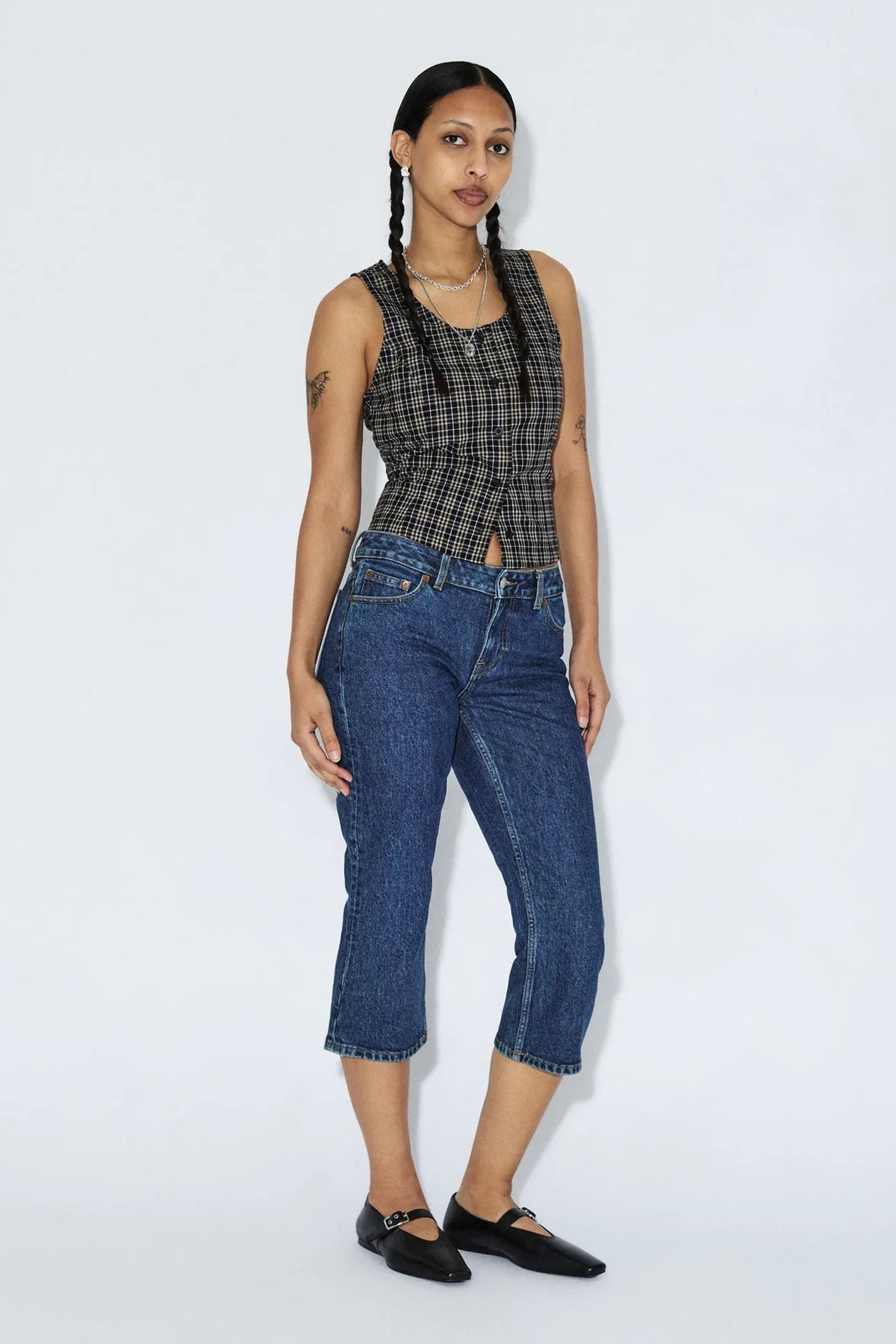 Dr Denim Kaya Capri Dark Retro Vintage Jeans - The Mercantile London