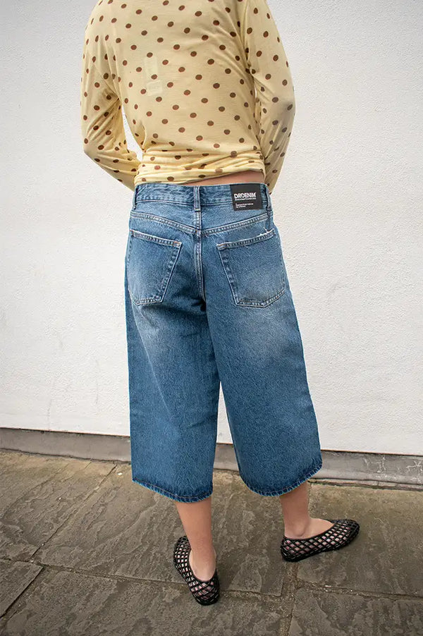 Dr Denim Dace Stream Mid Used Capri Jeans - The Mercantile London