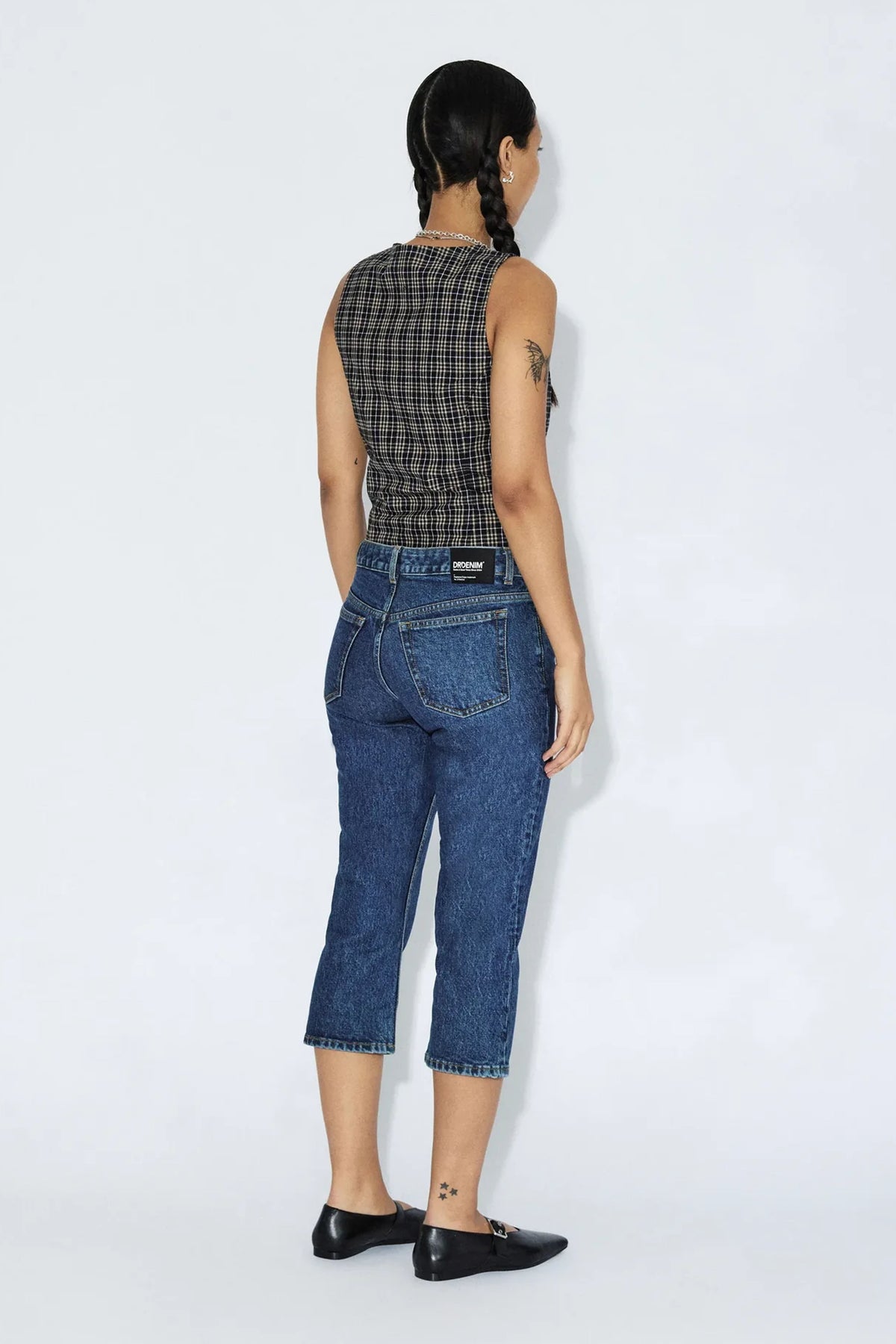 Dr Denim Kaya Capri Dark Retro Vintage Jeans - The Mercantile London