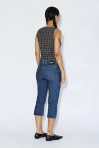 Dr Denim Kaya Capri Dark Retro Vintage Jeans - The Mercantile London