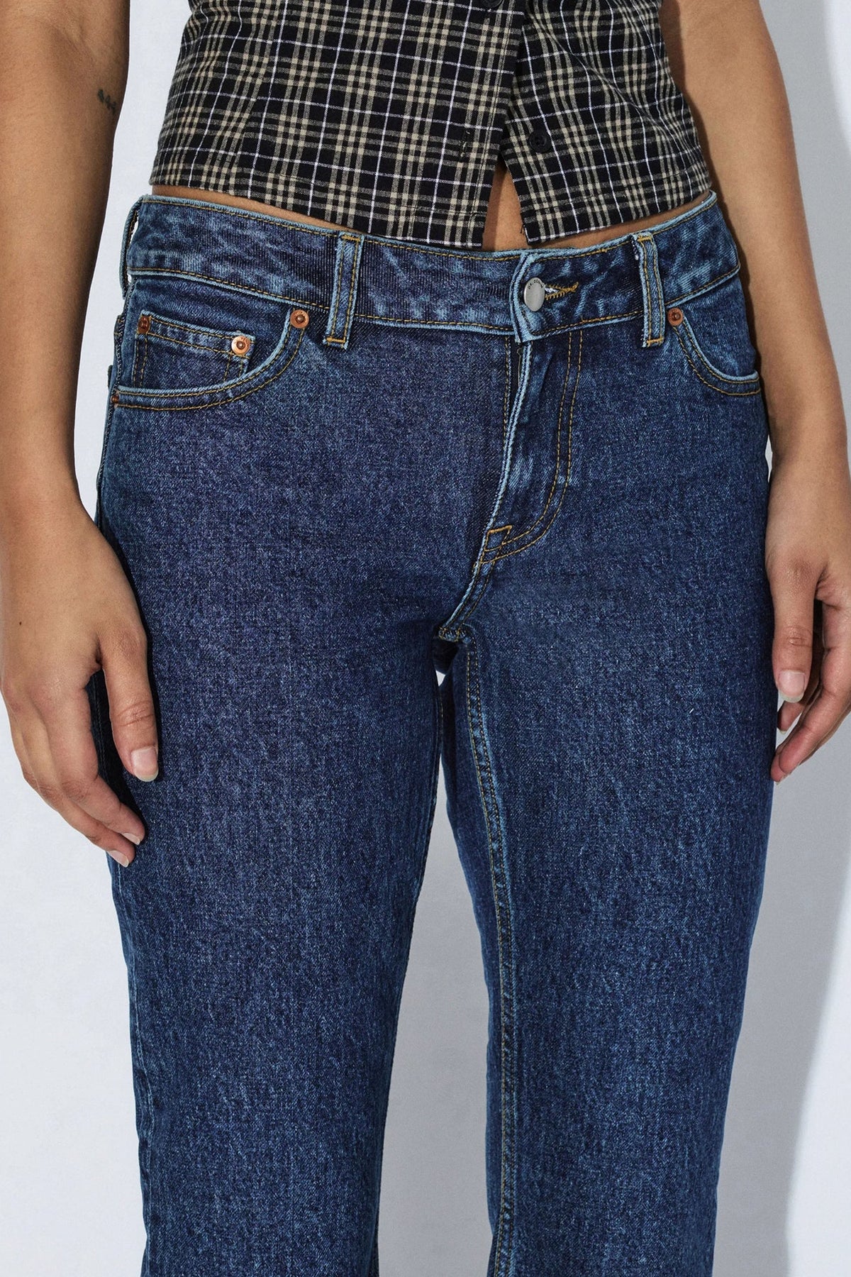 Dr Denim Kaya Capri Dark Retro Vintage Jeans - The Mercantile London