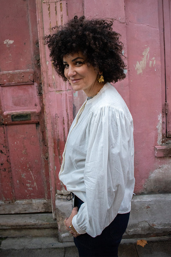 Garance Kelly Embroidered Cotton Voile Blouse