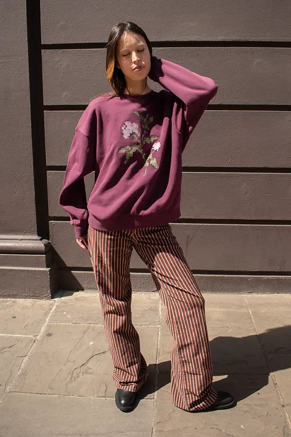 Numph Kelsa Fig Sweatshirt