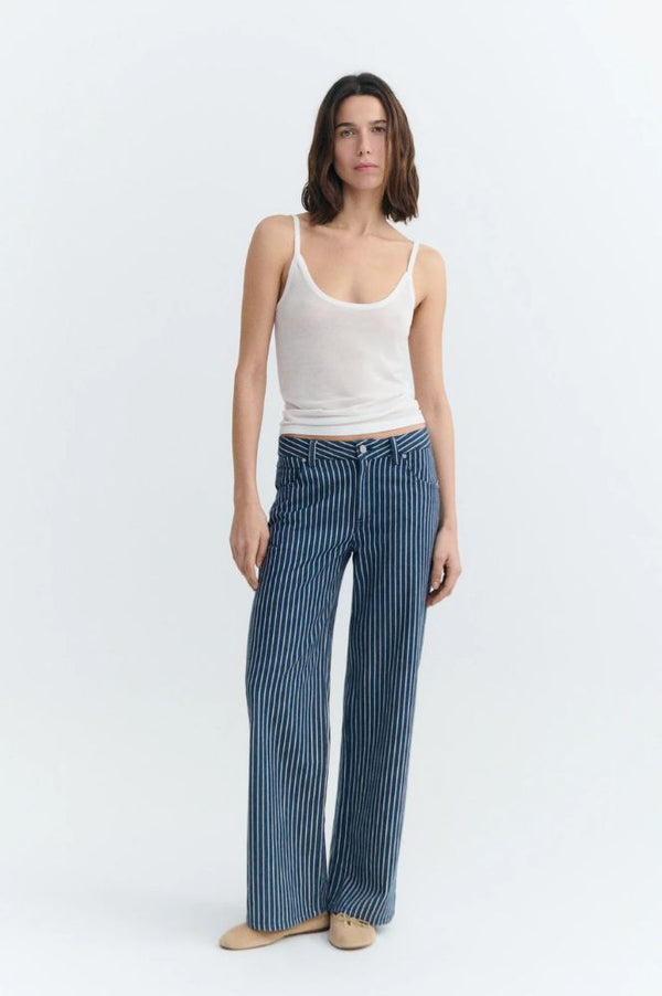 Thinking Mu Kettan Railway Stripes Jeans - The Mercantile London