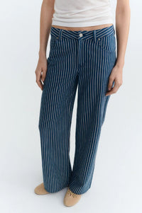 Thinking Mu Kettan Railway Stripes Jeans - The Mercantile London