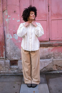 Garance Ketty Ecru Broderie Anglaise Blouse