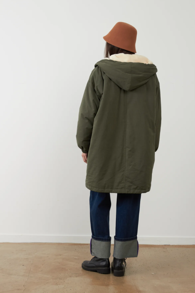 Orfeo Billy Khaki Hooded Coat