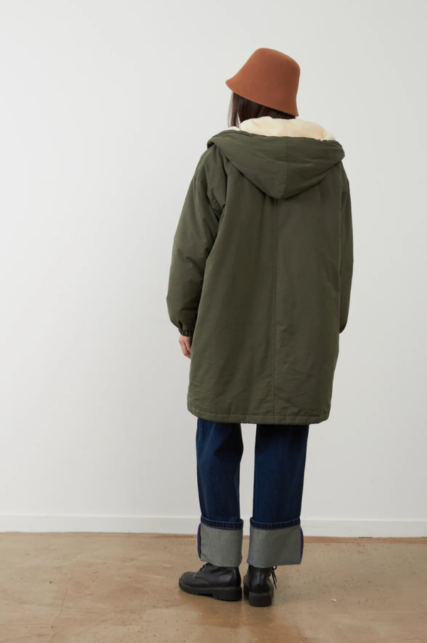 Orfeo Billy Khaki Hooded Coat