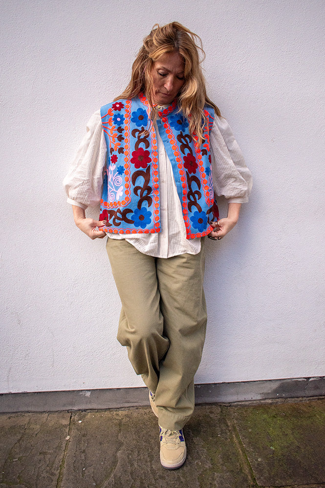 ICHI Olia Oil Green Jeans