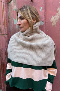 Mercantile Pullover Light Khaki Knitted Collar