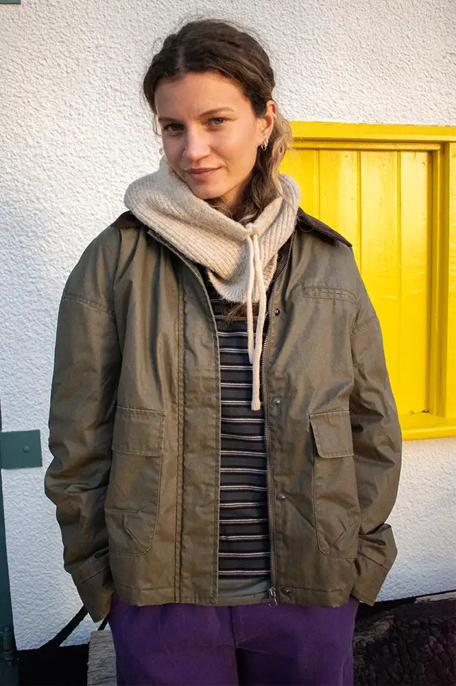 ICHI Ganilo Beech Green Jacket - The Mercantile London