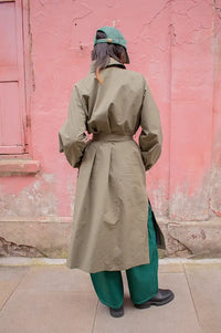 Flotte Madeleine Kaki Rain Trench - The Mercantile London