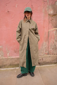Flotte Madeleine Kaki Rain Trench - The Mercantile London