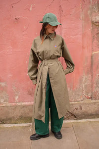 Flotte Madeleine Kaki Rain Trench - The Mercantile London