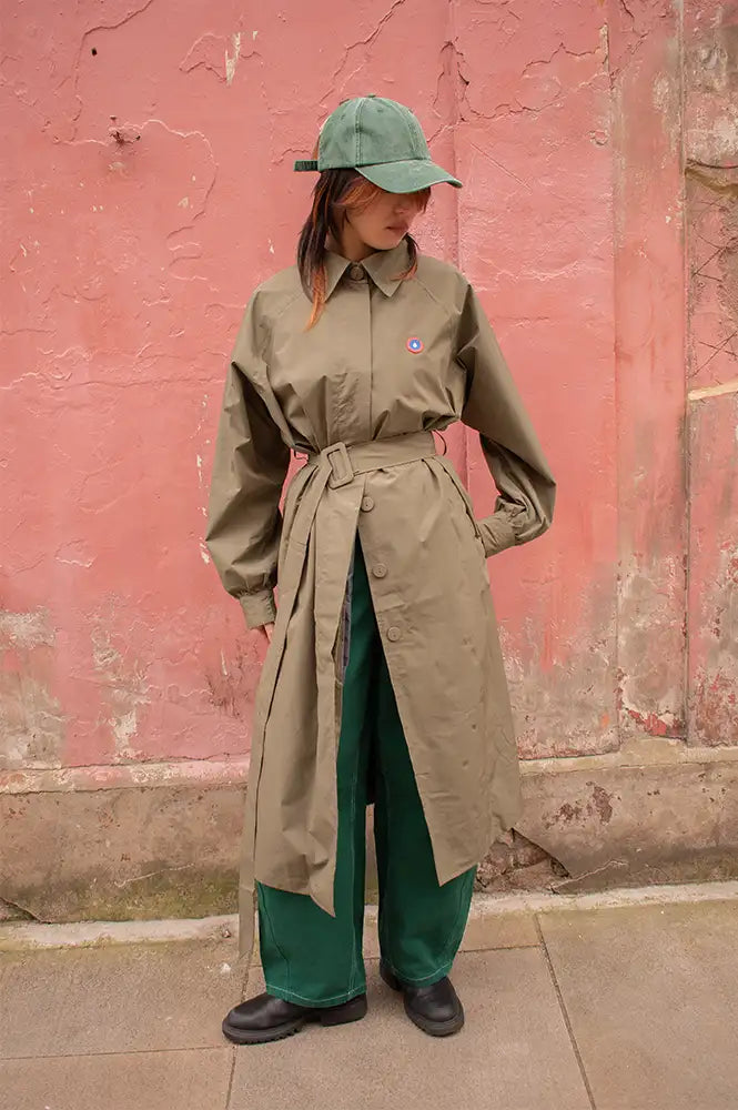 Flotte Madeleine Kaki Rain Trench - The Mercantile London