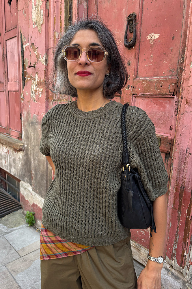 Numph Mirandi Grape Leaf Jumper - The Mercantile London