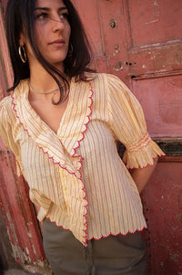 Charlie Joe Liki Yellow Blouse - The Mercantile London