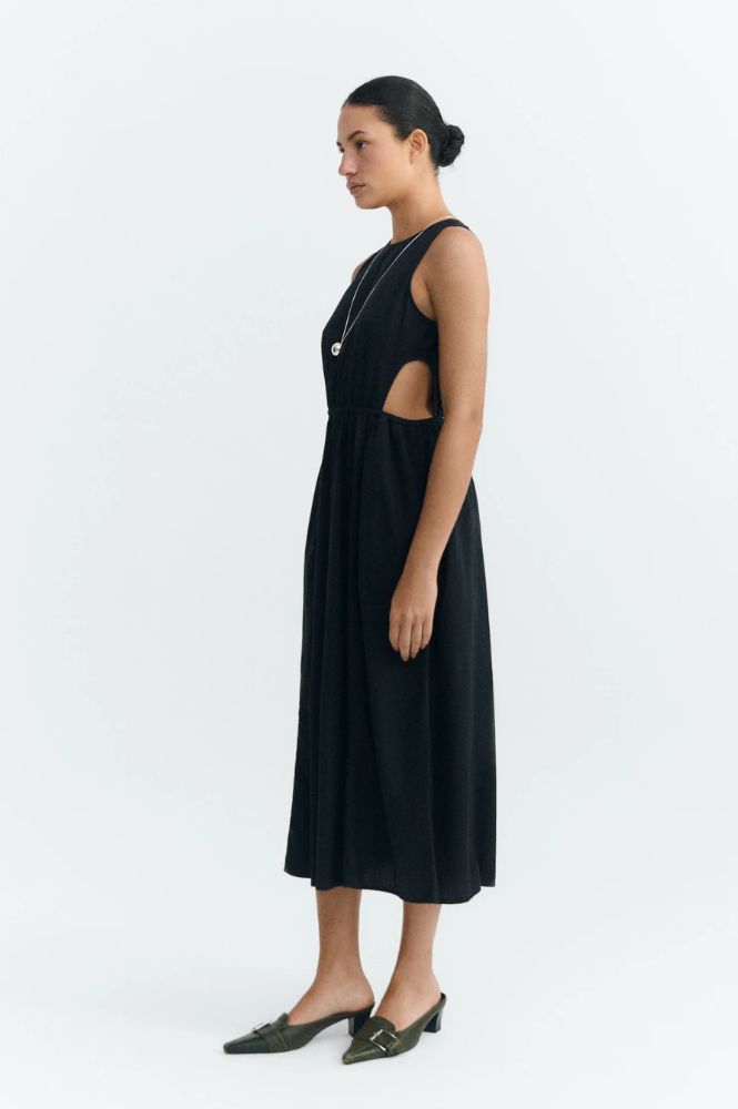 Thinking Mu Kin Black Dress - The Mercantile London