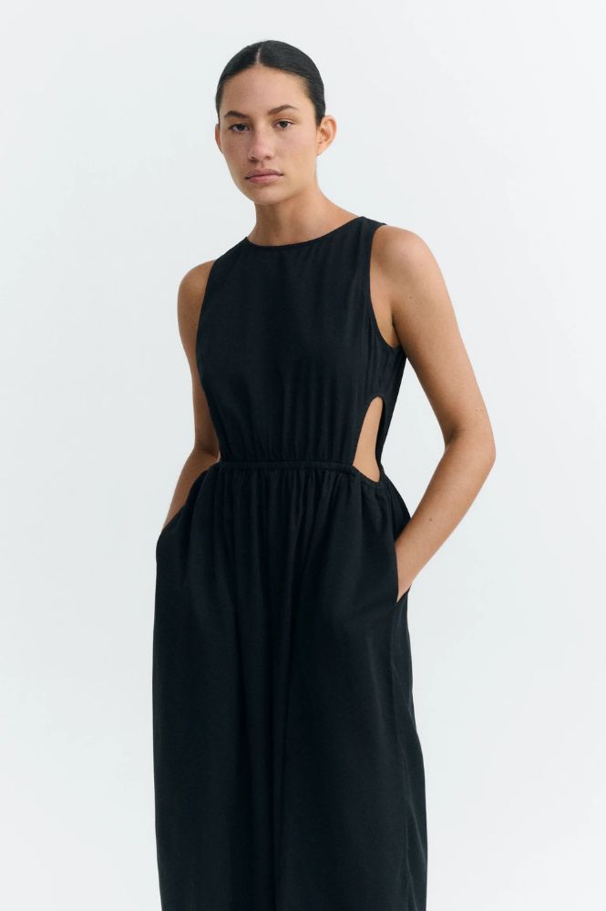 Thinking Mu Kin Black Dress - The Mercantile London