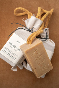 The Vely Soapery Orange Kiss Soap On A Rope