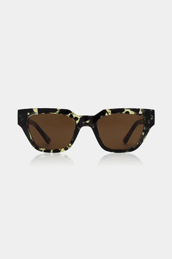 A Kjaerbede Kaws Black/Yellow Tortoise Sunglasses - The Mercantile London