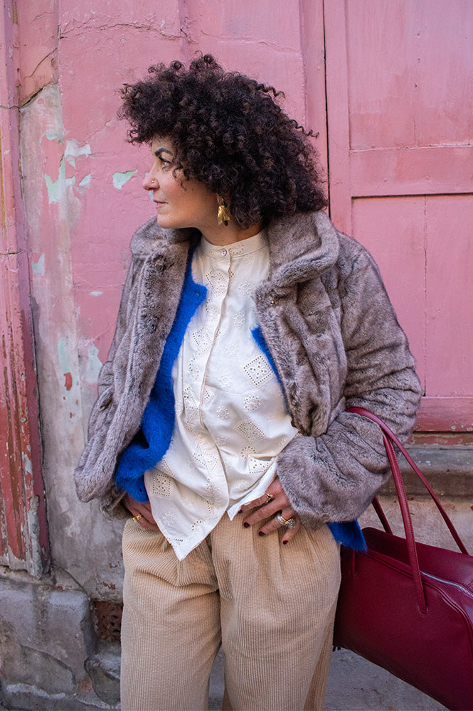 Object Klara Morel Faux Fur Coat